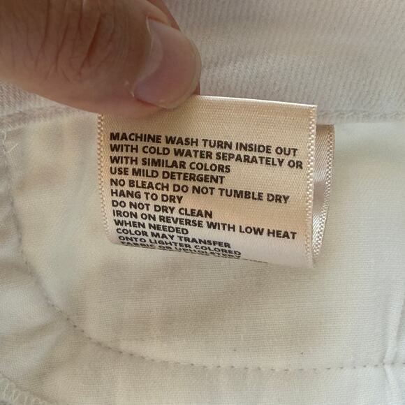 L'Agence Ruth High Rise Straight Jeans in Blanc Size 27 - Picture 6 of 6